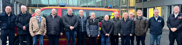 Gruppenbild der Ehrenabteilung bei der Weihnachtsfeier 2024