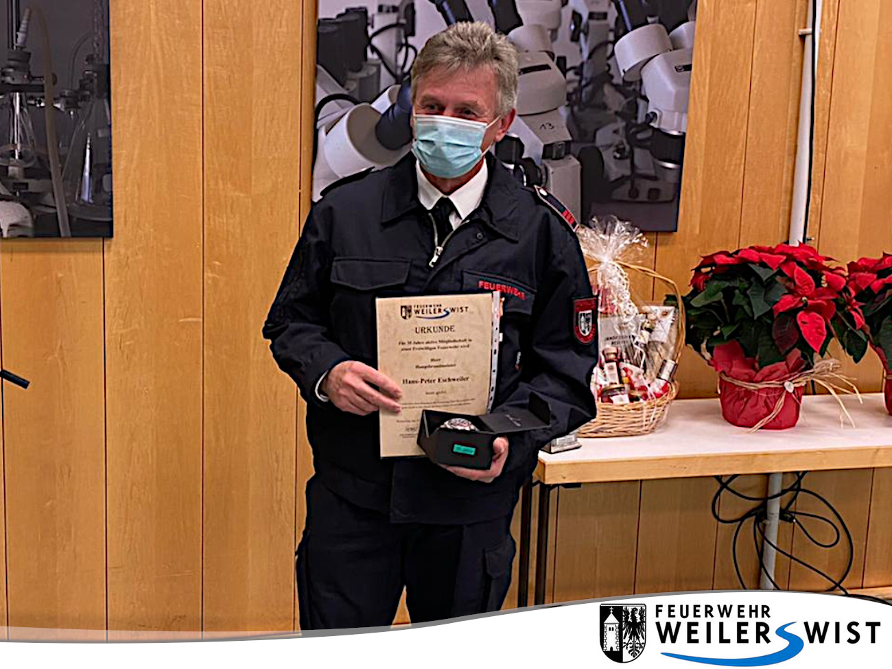 Hans-Peter Eschweiler für 35 Jahre Mitgliedschaft 