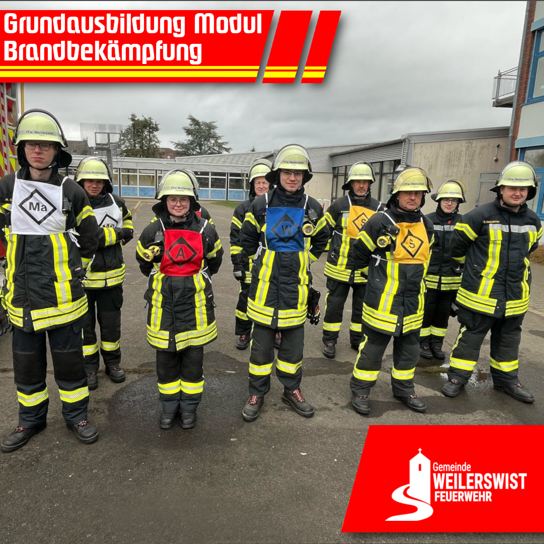 Aufstellung zur Brandbekämpfung