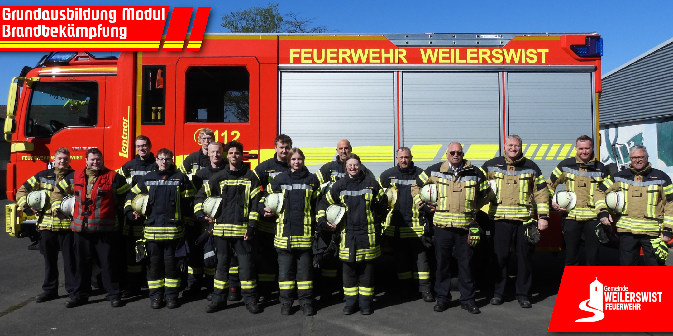 Gruppenbild Modul Grundlagen und Brandbekämpfung