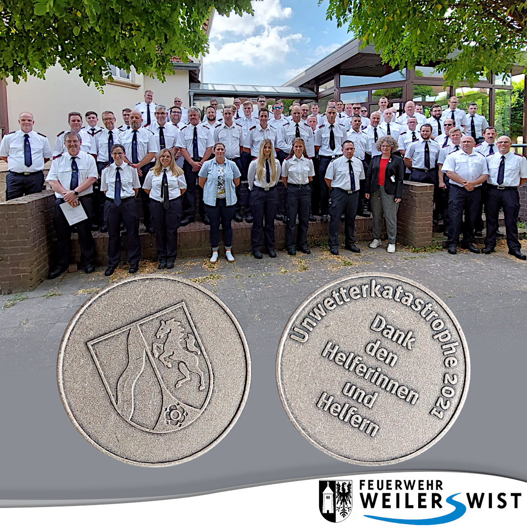 Webdesign FFW WLW Übergabe der Einsatzmedaille