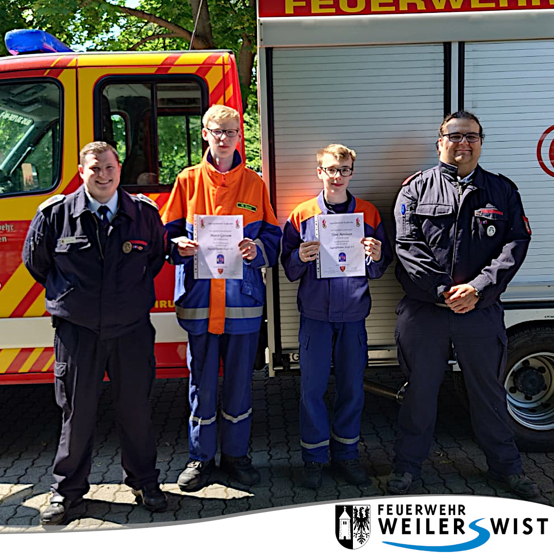 Webdesign FFW WLW Jugendfeuerwehrabzeichen Jugendflamme Stufe III