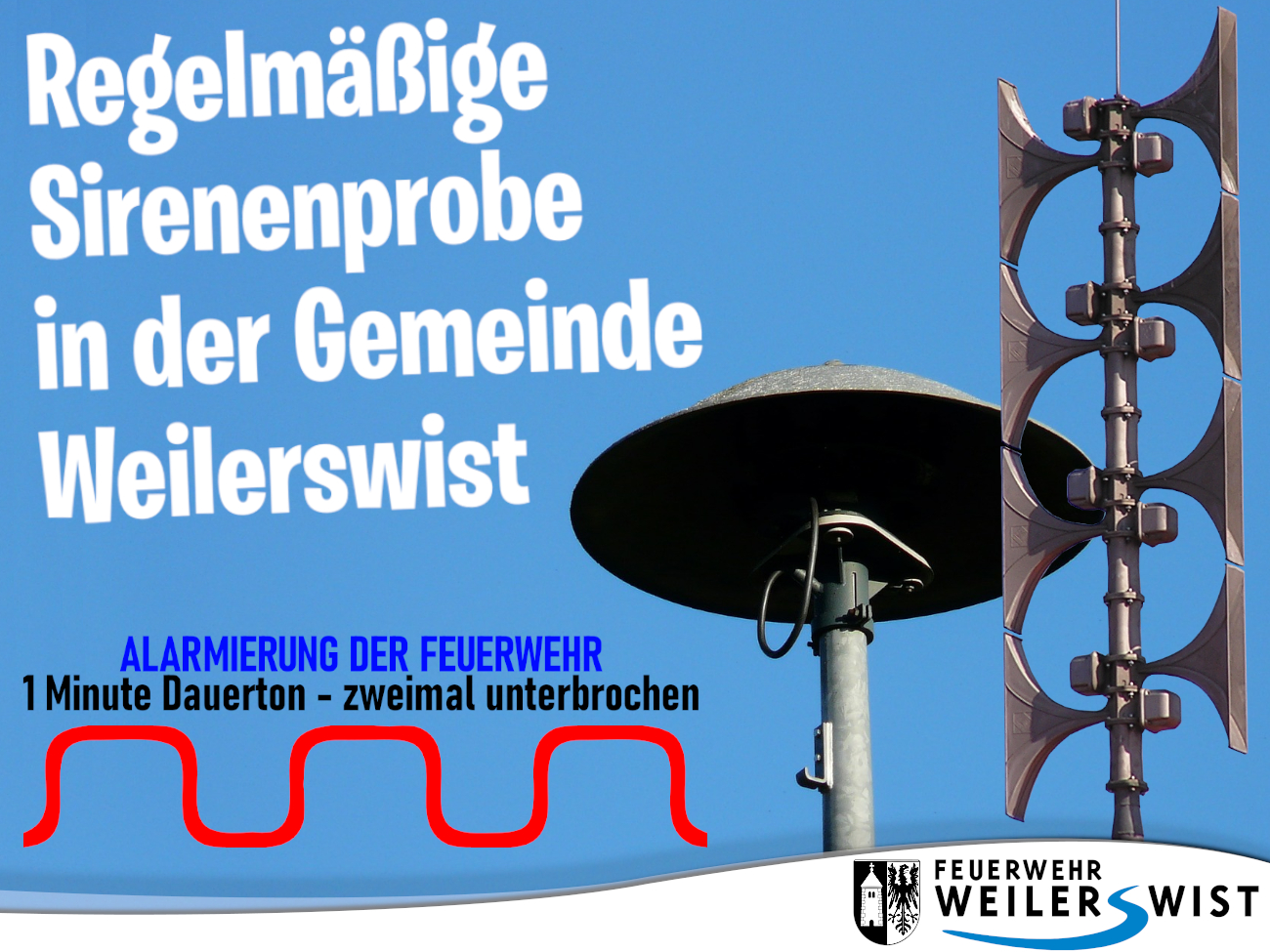 Regelmäßige Sirenenprobe