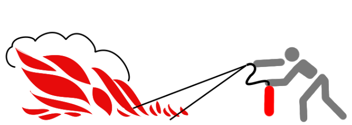 Flächenbrände von vorne und unten ablöschen!