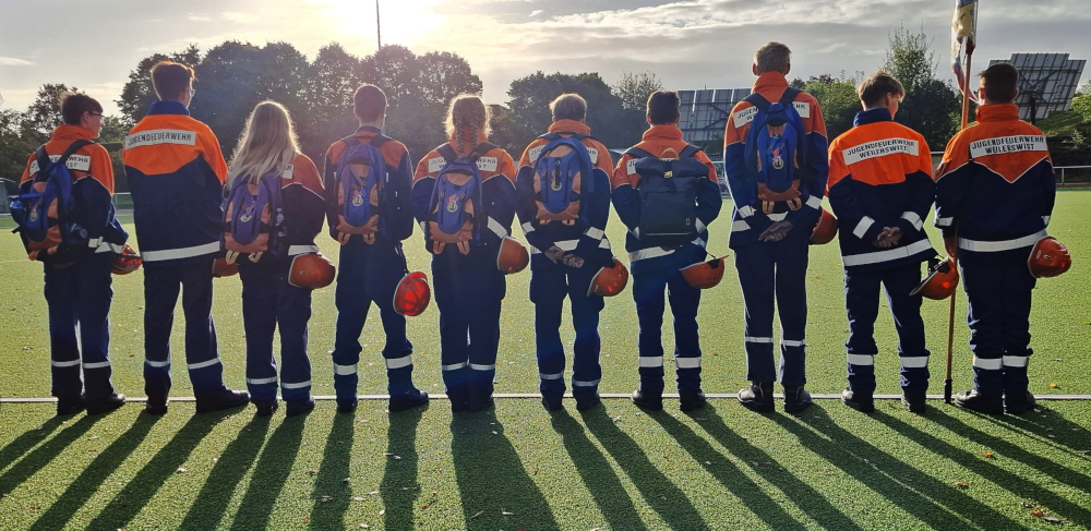 Gruppenbild der Jugendfeuerwehr bei der Leistungspange