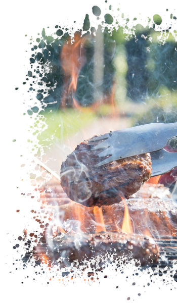 Foto eines Holzkohlegrill